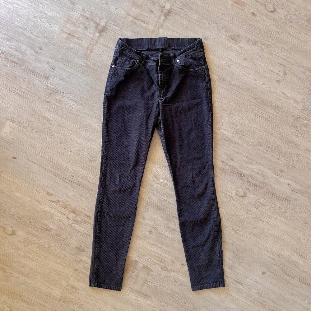 Toad&Co Karuna Corduroy 5-Pocket Skinny Pants / Charcoal Gray